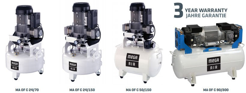 Máy nén phòng khám không dầu MA OF C 24-90